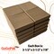 MADE IN USA-20 Boxes - Cotton Filled Cardboard Paper Jewelry Box Gift Case 3-1/2" x 3-1/2" x 7/8" Recycled Kraft - Sturdy Boxes - Jewelry Gift Giving & Keepsake Boxes